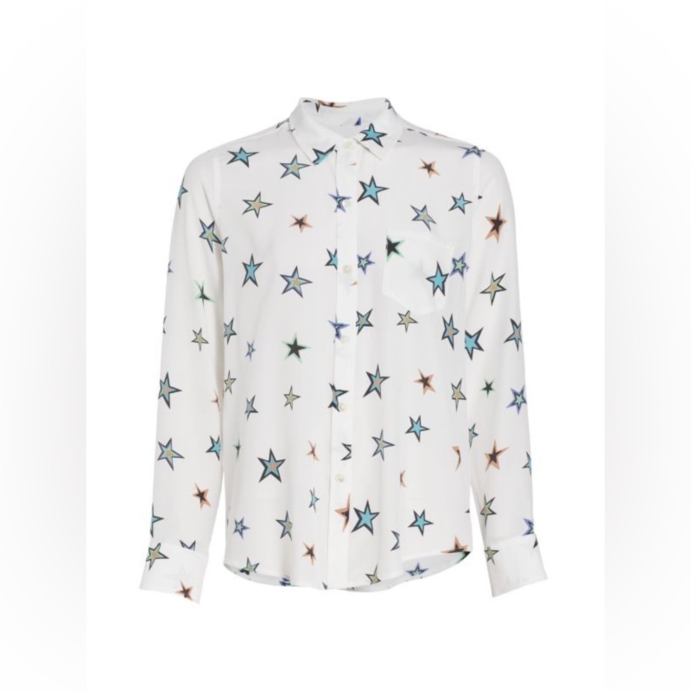 Rails Multicolor Star Print Button Down Shirt - image 2